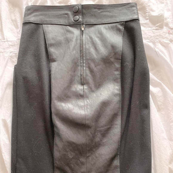 Catherine Malandrino Leather pencil skirt - Picture 3 of 5